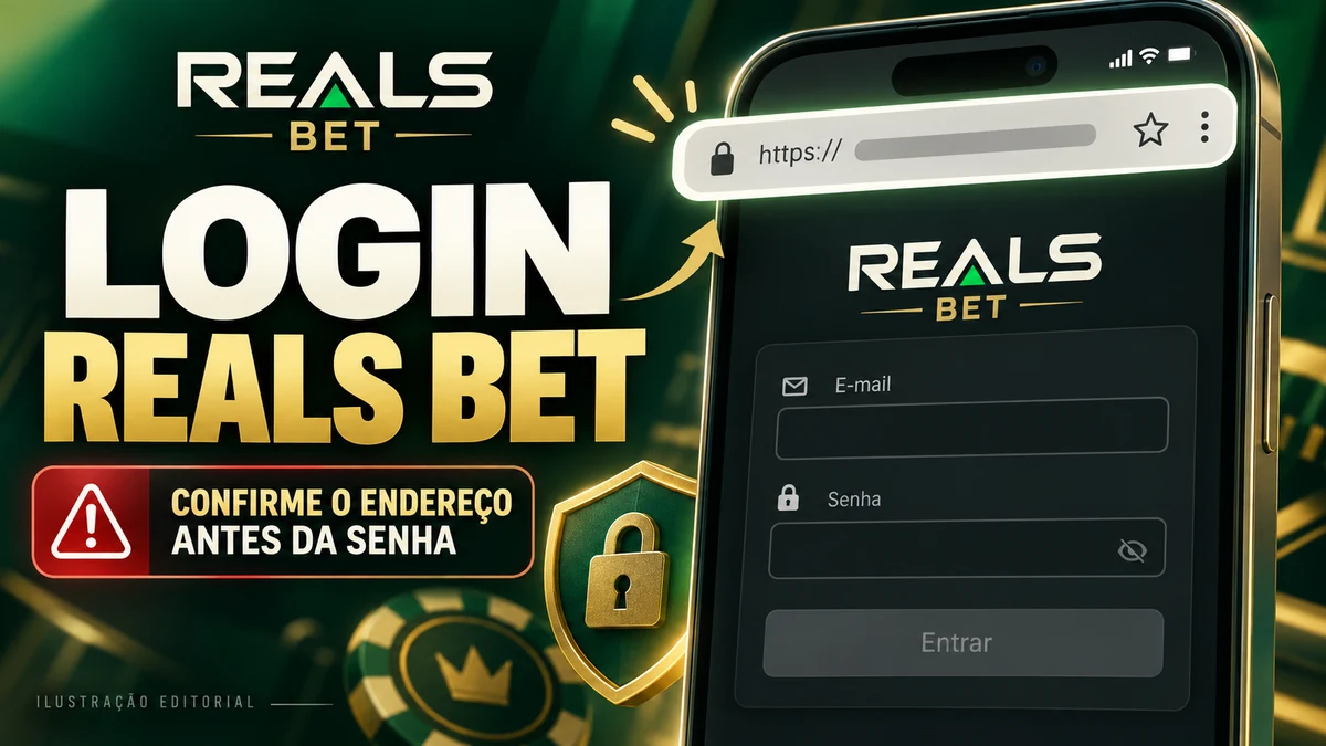 Guia de login Reals Bet