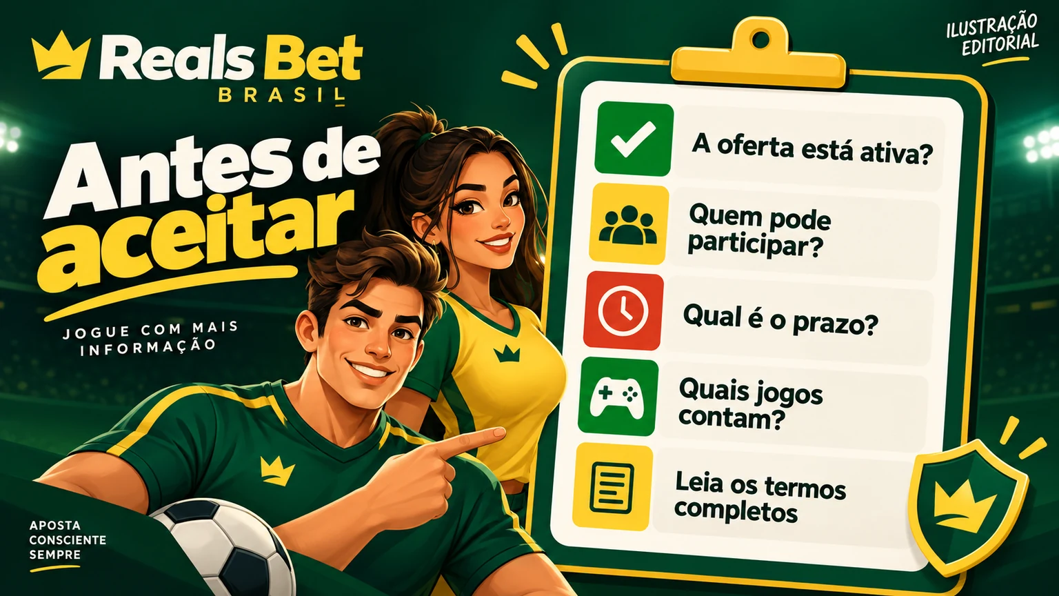 Checklist para validar uma promoção RealsBet
